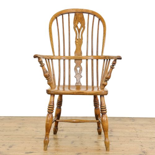 fig 1. Antique Ash and Elm Windsor Armchair