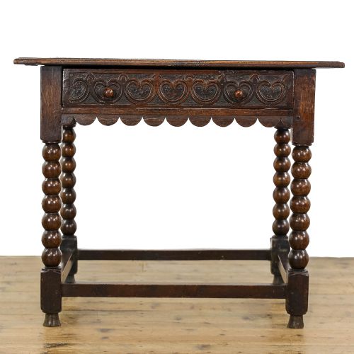 Antique 18th Century Oak Side Table