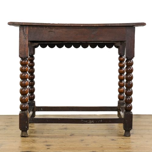 fig 1. Antique 18th Century Oak Side Table