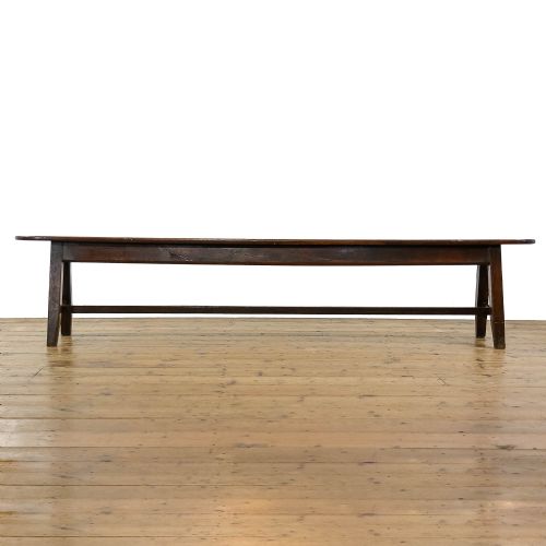 fig 2. Antique 19th Century Oak Bench