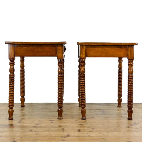 fig 1. Pair of Late 19th Century Walnut Side Tables