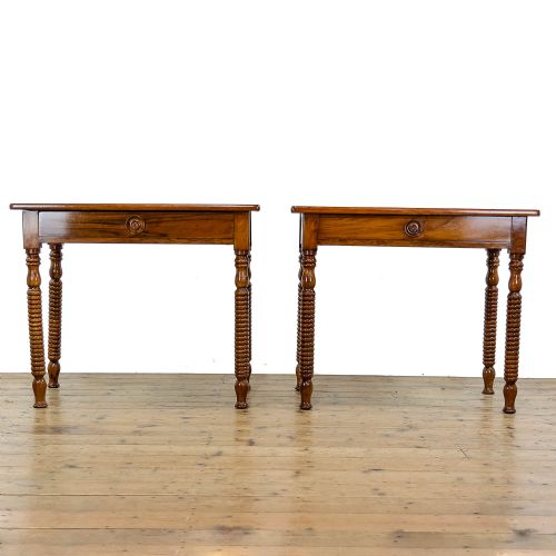 fig 2. Pair of Late 19th Century Walnut Side Tables