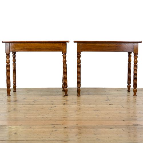 fig 3. Pair of Late 19th Century Walnut Side Tables