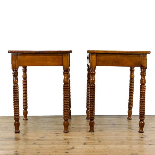 fig 4. Pair of Late 19th Century Walnut Side Tables