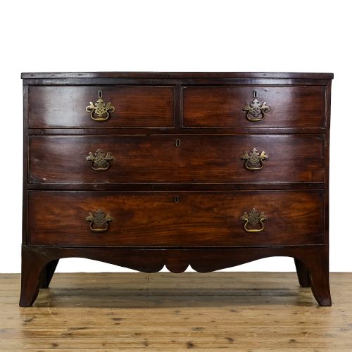Antique 19th Century Mahogany Bowfront Chest of Drawers
