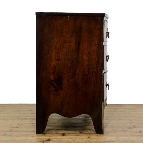 fig 3. Antique 19th Century Mahogany Bowfront Chest of Drawers
