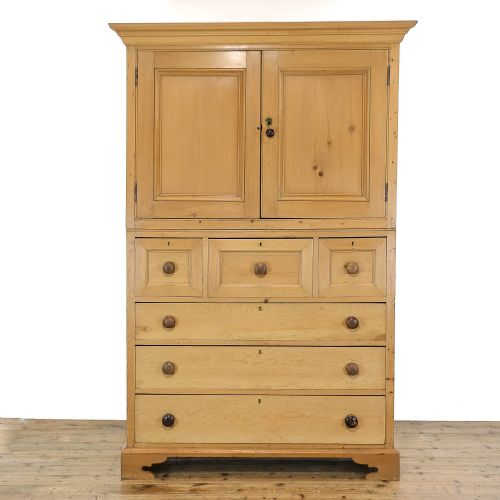 Antique Victorian Pine Housekeeper's Cupboard
