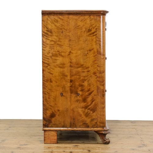 fig 1. Antique 19th Century Satin Birch Chest of Drawers