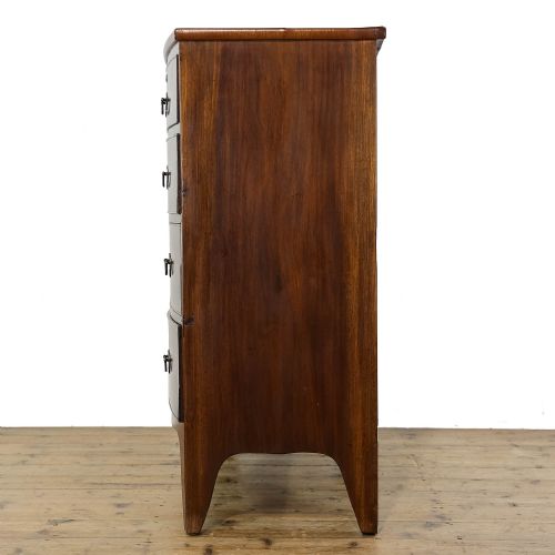 fig 1. Antique Mahogany Bow Front Chest of Drawers
