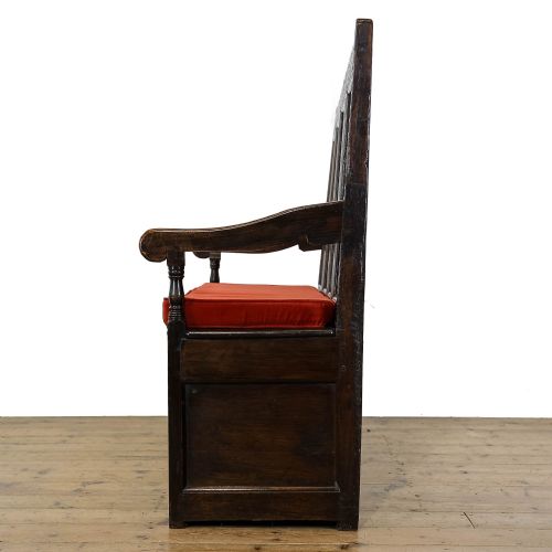fig 1. Antique Early 18th Century Provincial Oak Settle