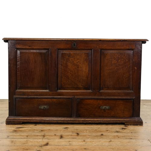 Antique 18th Century Joined Oak Mule Chest
