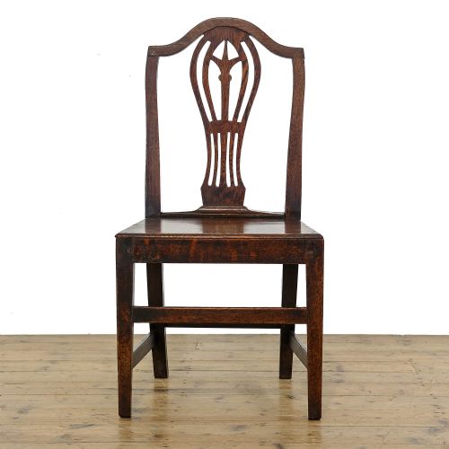 fig 3. Set of Eight Antique George III Welsh Oak Dining Chairs