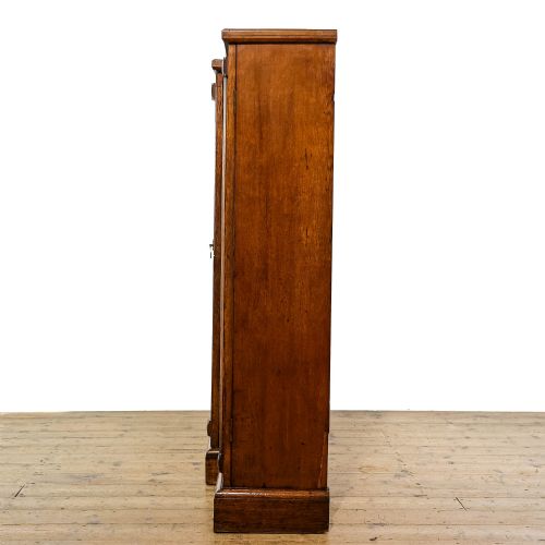 fig 1. Antique Late Victorian Oak Breakfront Glazed Bookcase