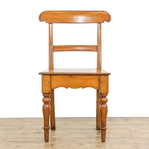 fig 3. Set of Four Antique Oak Farmhouse Chairs
