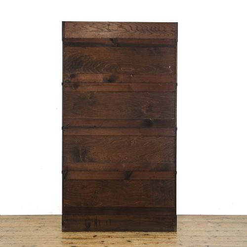 fig 2. Antique Early 20th century Oak Wernicke Style Bookcase