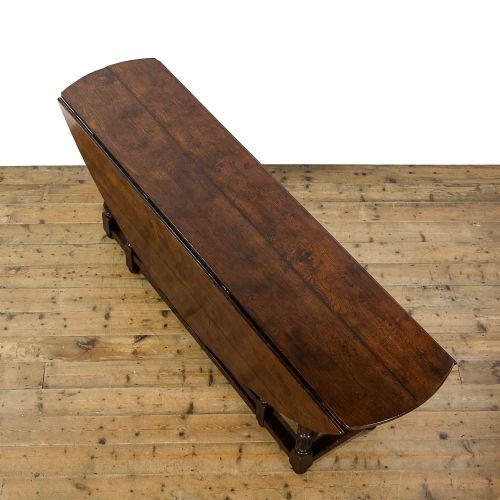 LARGE IMPRESSIVE ANTIQUE OAK GATE LEG TABLE - ADDITIONAL PHOTO 5