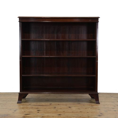 Antique Open Mahogany Bookcase
