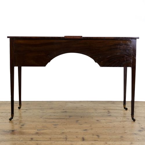 fig 2. Antique Edwardian Bow Front Writing Desk