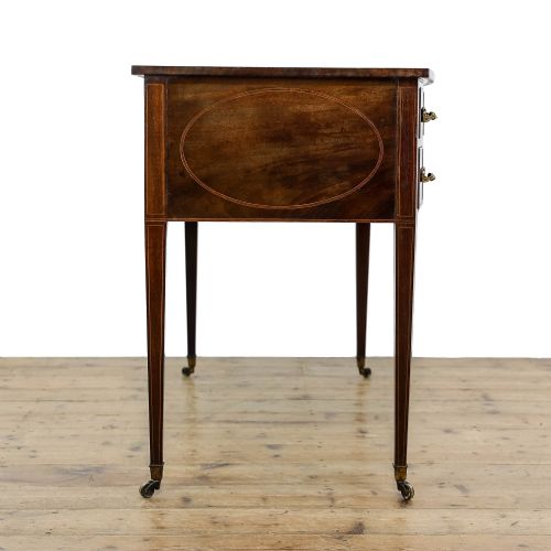 fig 3. Antique Edwardian Bow Front Writing Desk