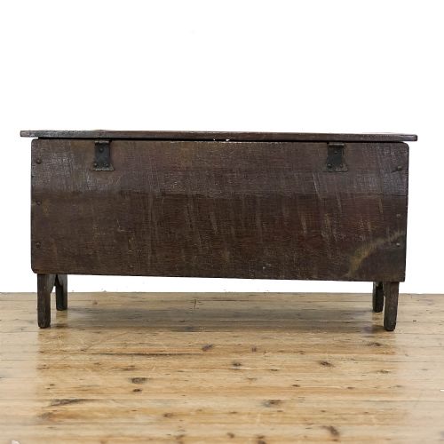 fig 2. Antique 18th Century Six Plank Oak Coffer