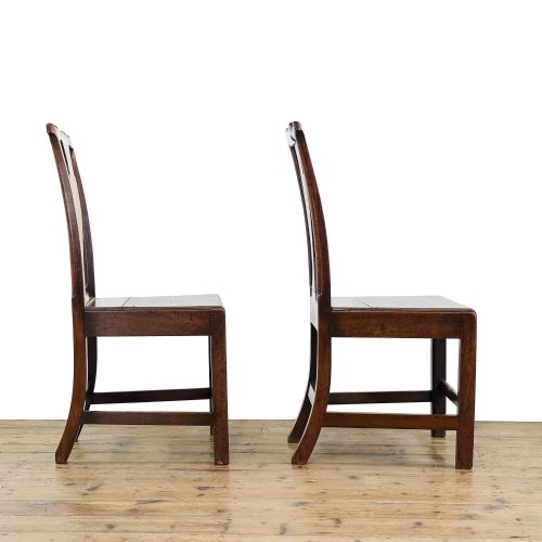fig 2. Pair of Antique Welsh Oak Dining Chairs
