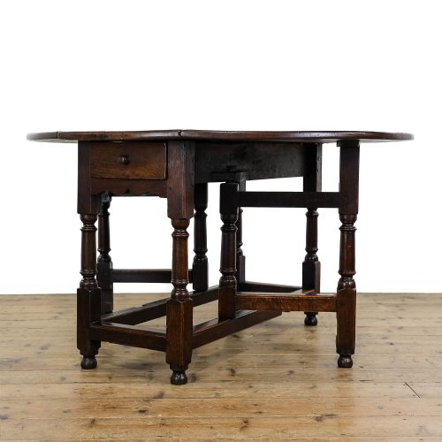 Antique 18th Century Oak Gate Leg Table
