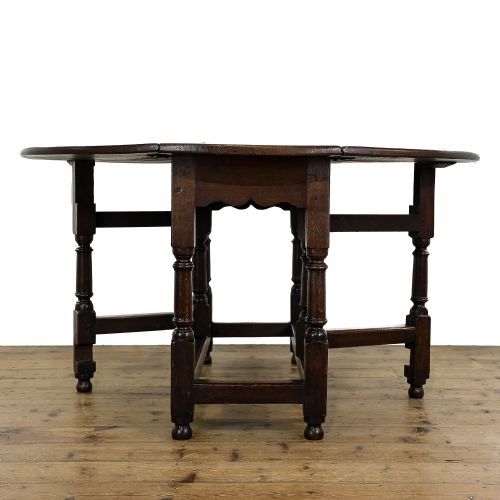 fig 3. Antique 18th Century Oak Gate Leg Table
