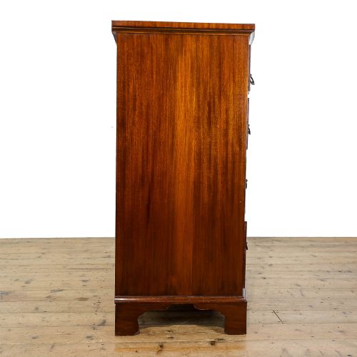 fig 3. Antique Edwardian Mahogany Bow Front Chest of Drawers
