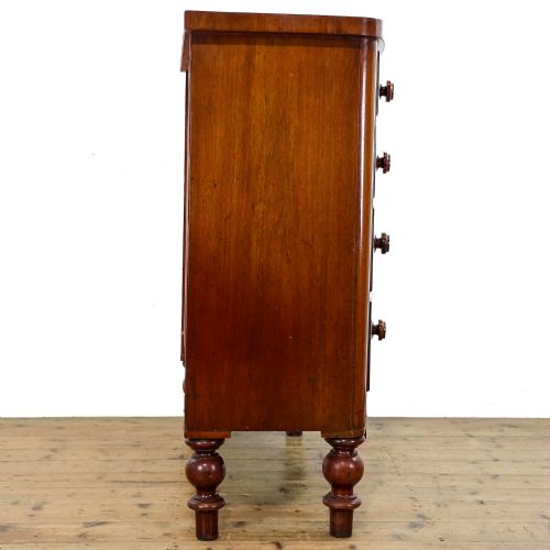 fig 2. Antique Victorian Mahogany Bow Front Chest of Drawers