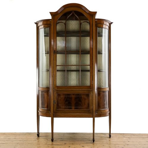 Antique Edwardian Mahogany Glazed Cabinet
