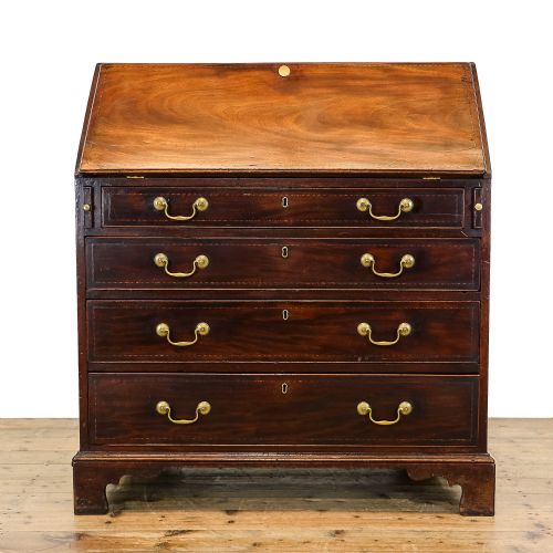 Antique George III Mahogany Bureau
