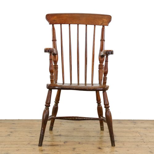 fig 1. Antique Windsor Oak Armchair
