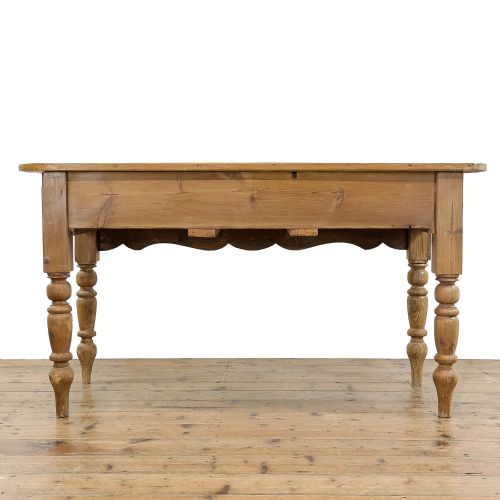 fig 3. Antique Victorian Pine Work Table
