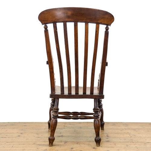 fig 3. Antique Victorian Elm and Beechwood Windsor Armchair
