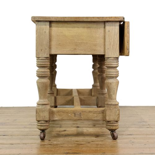 fig 3. Antique 19th Century Pine Farmhouse Sideboard Table