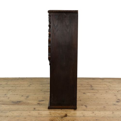 fig 3. Antique Carved Oak Bookcase