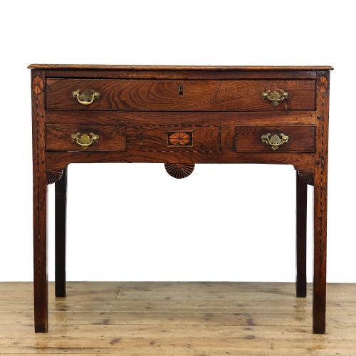 Antique Early 19th Century Oak Lowboy