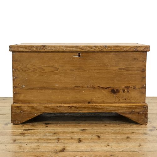 fig 1. Antique Victorian Rustic Pine Trunk