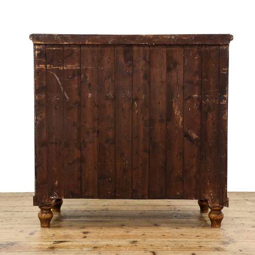 fig 2. Antique Victorian Stained Pine Chest of Drawers
