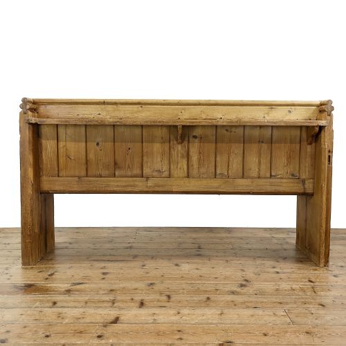 fig 2. Antique Pine Church Pew