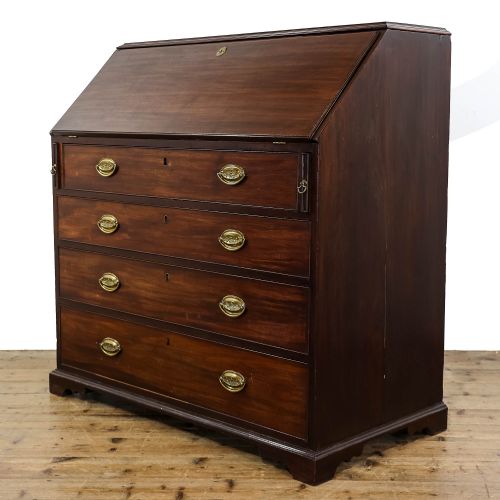 Antique George III Mahogany Bureau