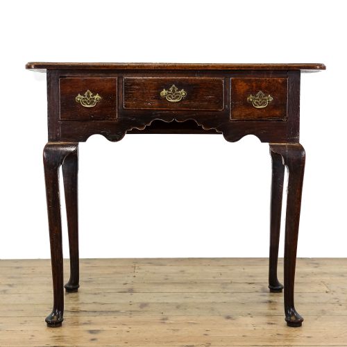 fig 1. Late 18th Century Antique Oak Lowboy Table