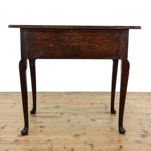 fig 3. Late 18th Century Antique Oak Lowboy Table