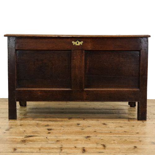 fig 1. Antique 18th Century Oak Coffer