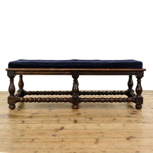 fig 3. Antique Oak Window Seat Bench