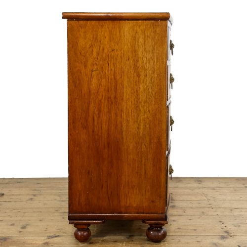 fig 1. Antique Mahogany Bow Front Chest of Drawers