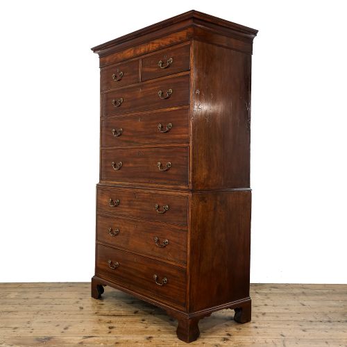 Antique Georgian Mahogany Chest on Chest
