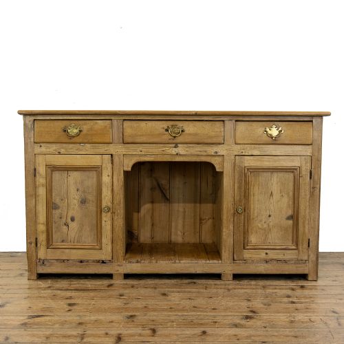 Antique 19th Century Pine Kitchen Dresser Base

