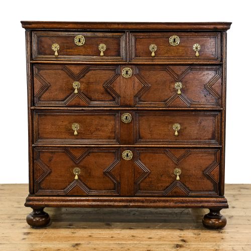 fig 1. Antique Early 17th Century Oak Chest of Drawers