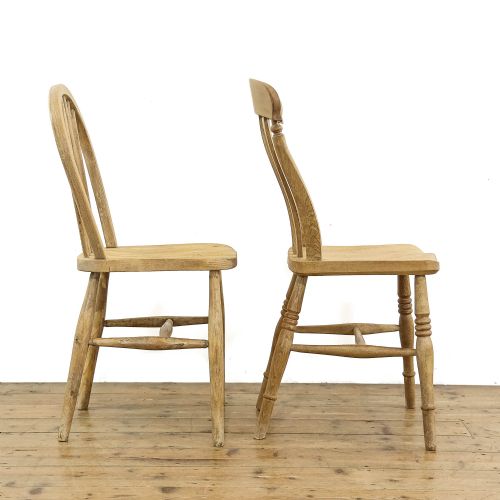 fig 3. Harlequin Set of Six Antique Kitchen Chairs